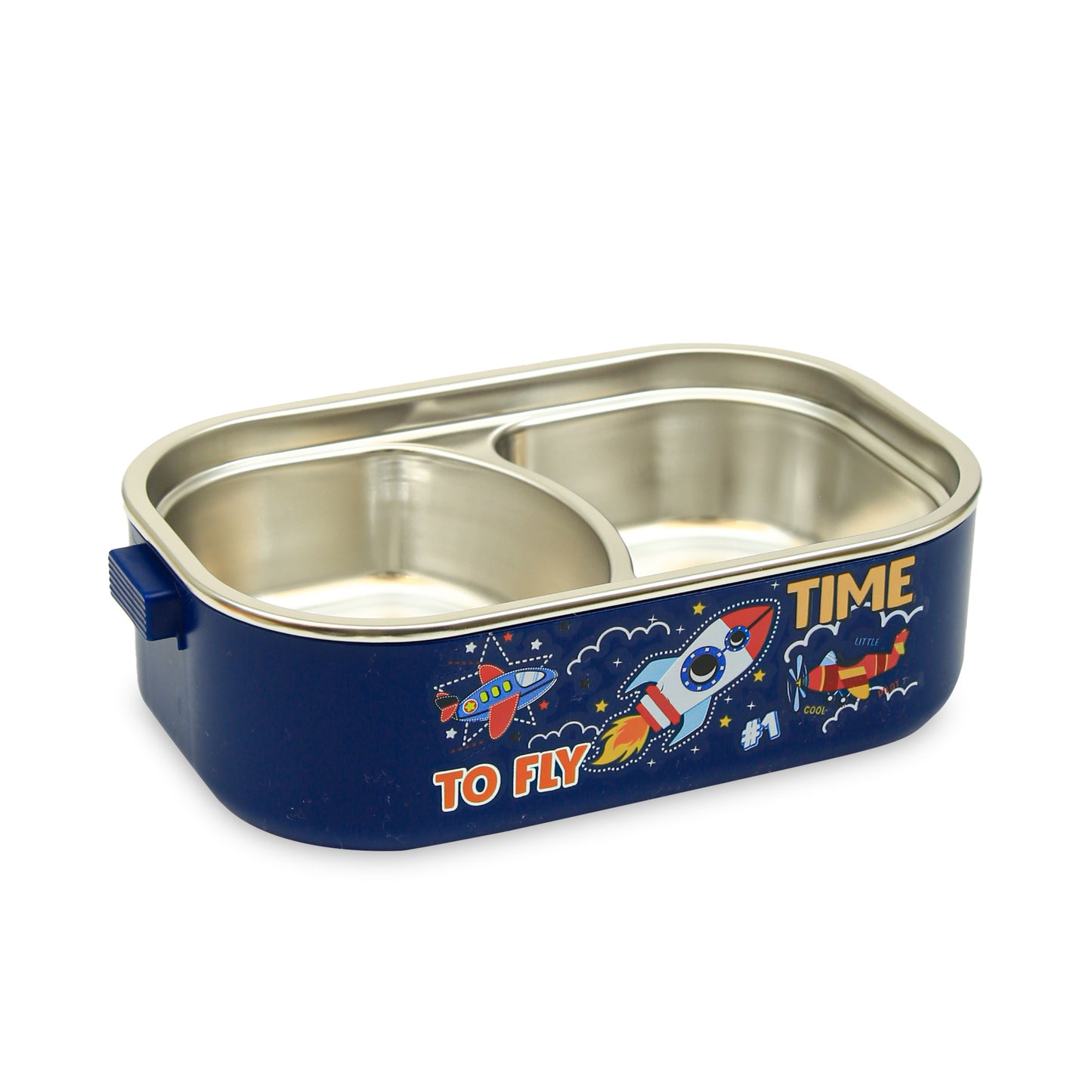 HOMEATIC SEA-THEMED DUAL-COMPARTMENT LUNCH BOX