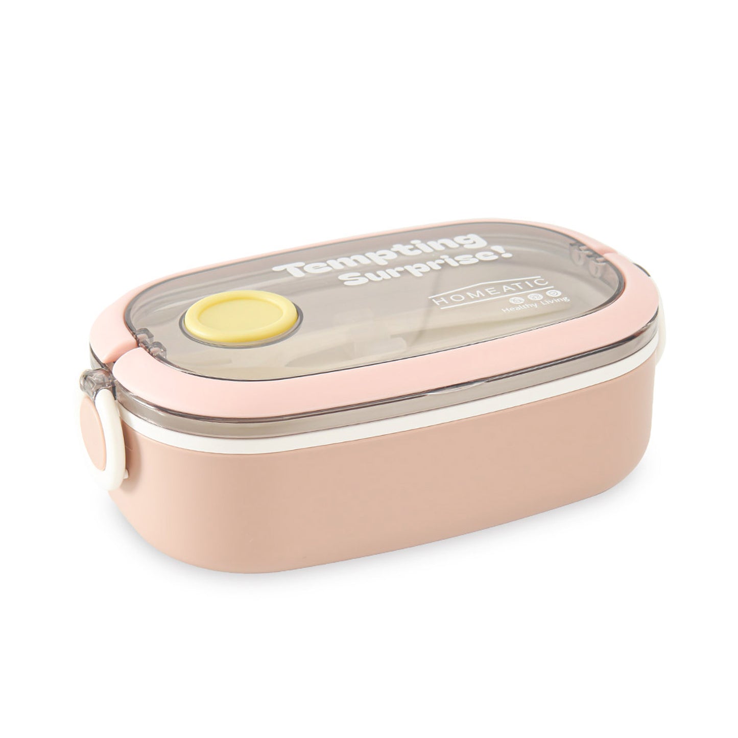 HOMEATIC TEMPTING SURPRISE PINK STAINLESS STEEL LUNCH BOX 750ML