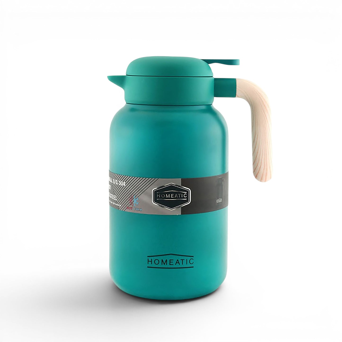 HOMEATIC STEEL THERMOS - 2L GREEN