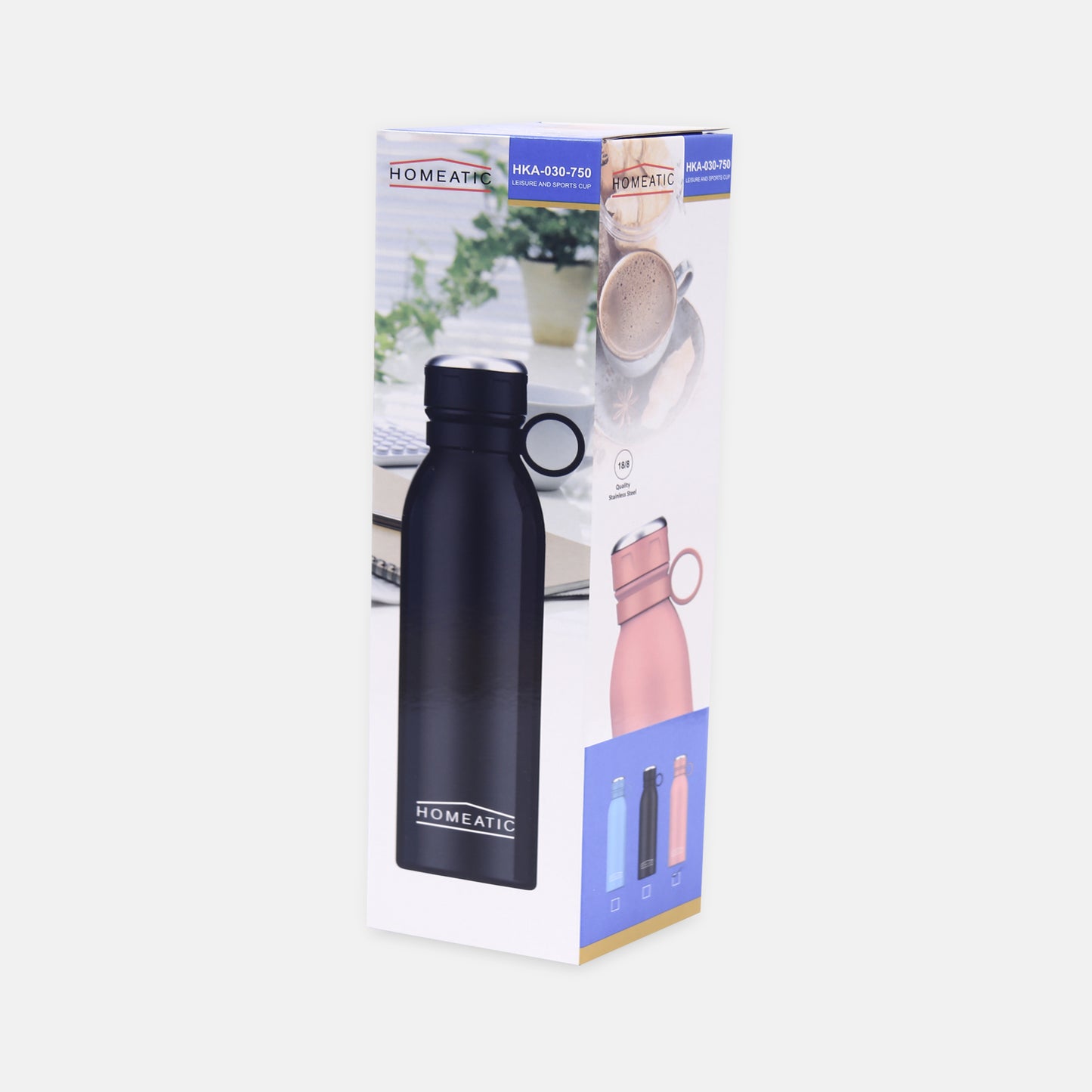 HOMEATIC VACUUM FLASK - 750ML PINK