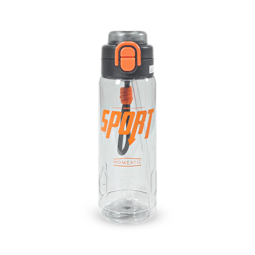 HOMEATIC SPORT HYDRATION BOTTLE - RED SPORTS WATER BOTTLE 750ML