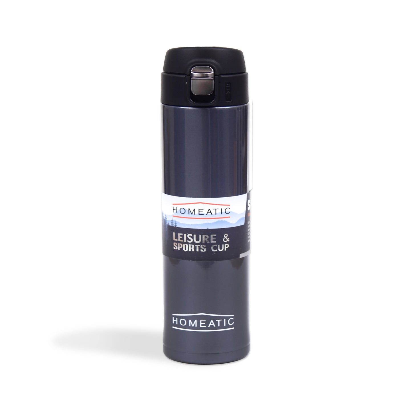 HOMEATIC VACUUM FLASK BLUE STEEL WATER BOTTLE 500 ML