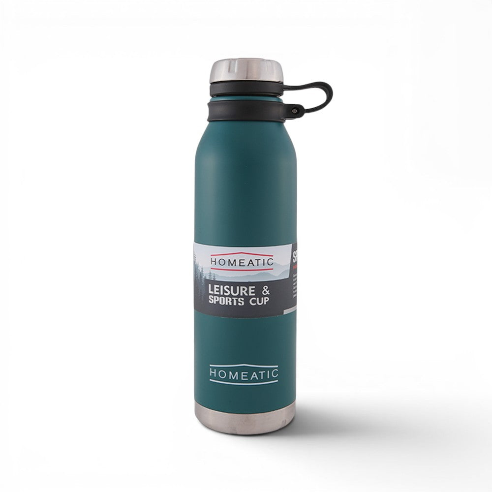 HOMEATIC VACUUM FLASK - 750ML DARK GREEN