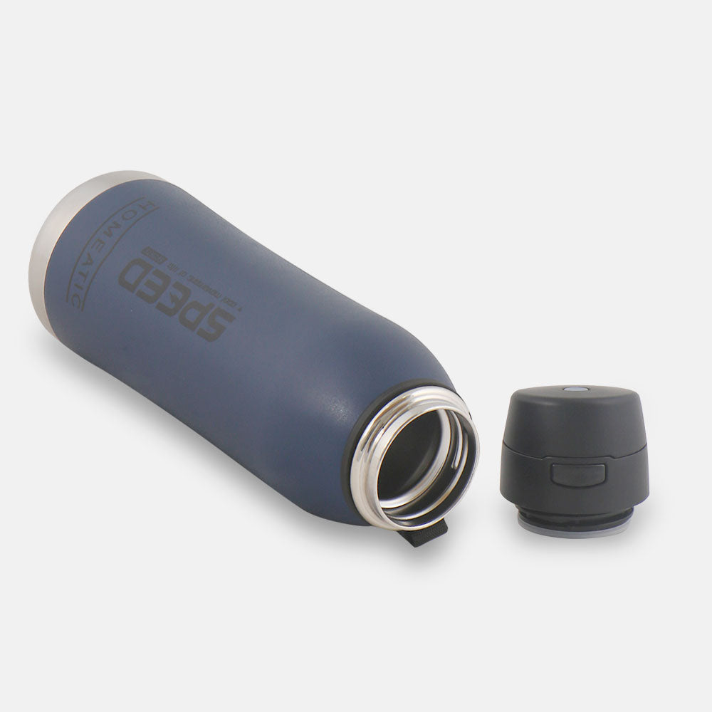 HOMEATIC VACUUM FLASK NAVY STEEL WATER BOTTLE 800 ML