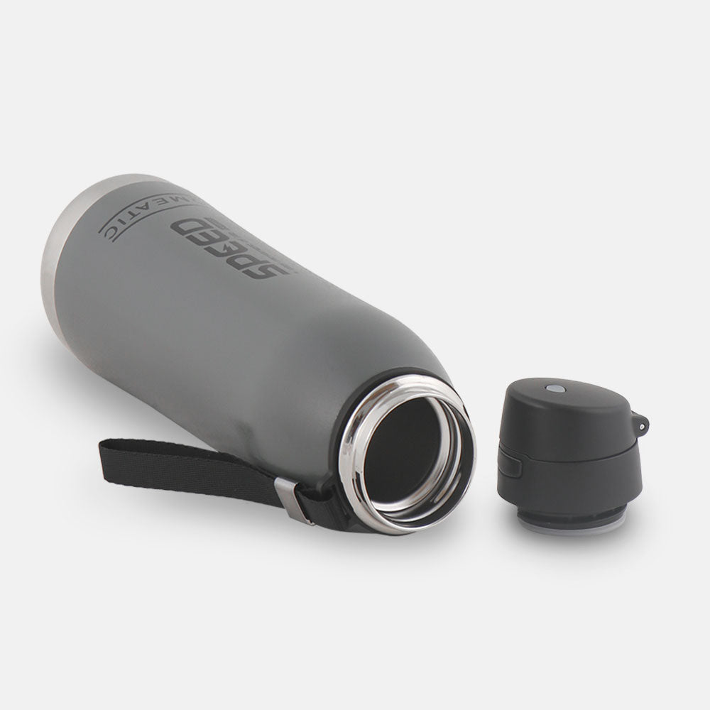 HOMEATIC VACUUM FLASK GREY STEEL WATER BOTTLE 800 ML
