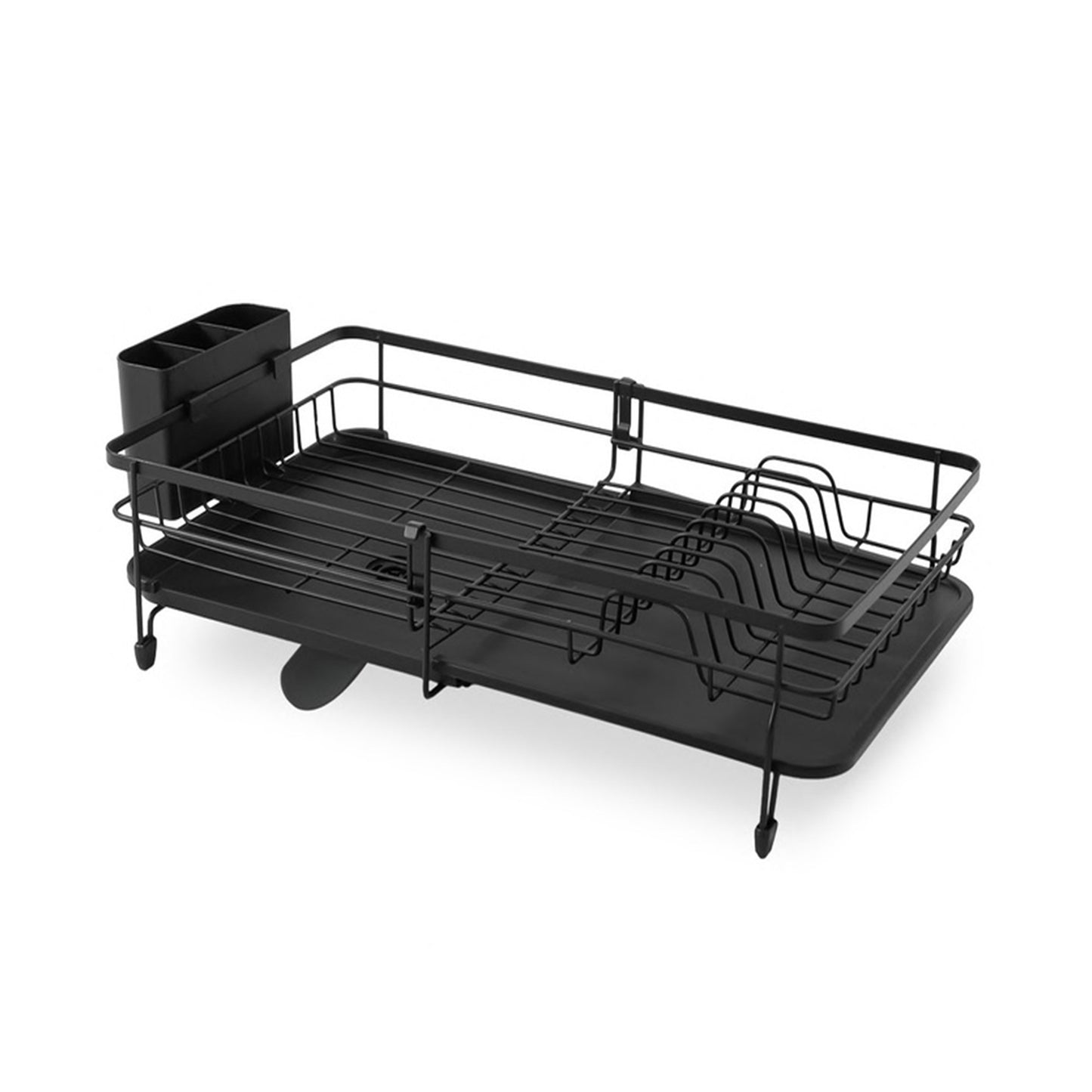 HOMEATIC MODERN MATTE BLACK DISH DRAINER RACK