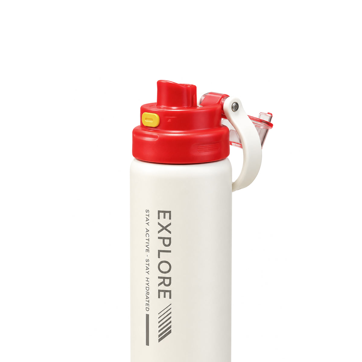 HOMEATIC EXPLORE STAINLESS STEEL WATER BOTTLE WHITE