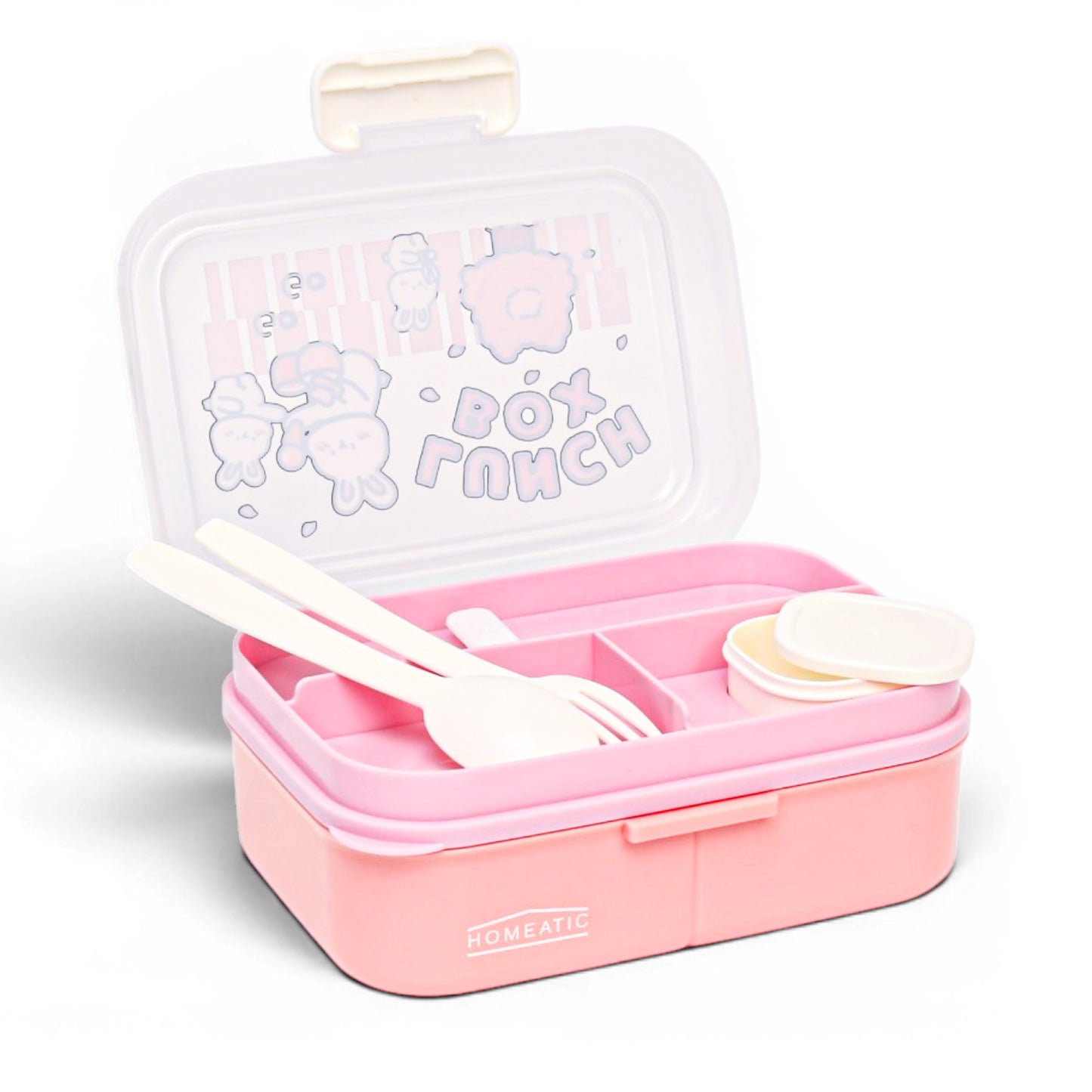 HOMEATIC KIDS BENTO LUNCH BOX - PINK