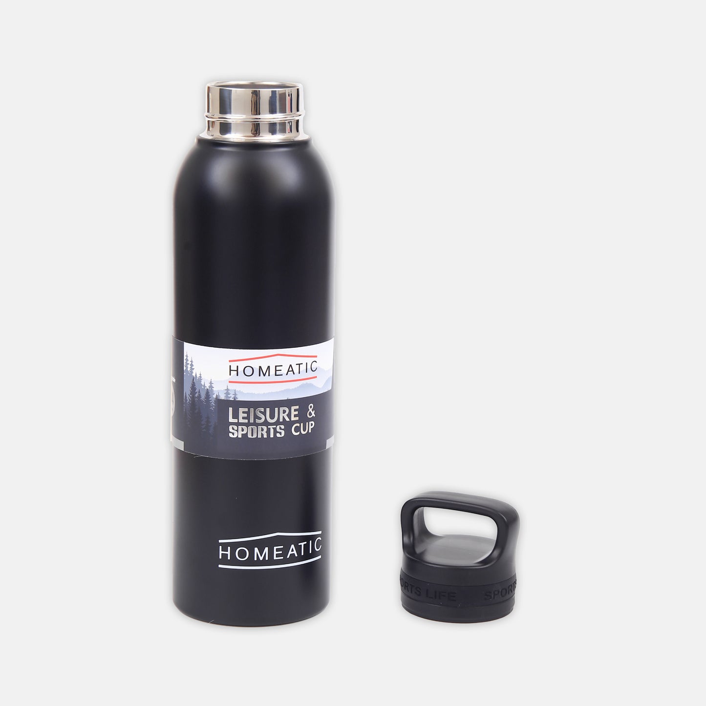 HOMEATIC VACUUM FLASK - 730ML BLACK