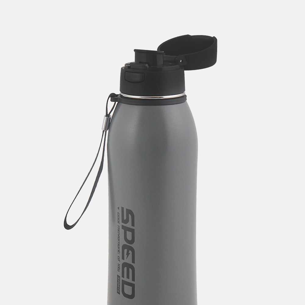 HOMEATIC VACUUM FLASK GREY STEEL WATER BOTTLE 800 ML