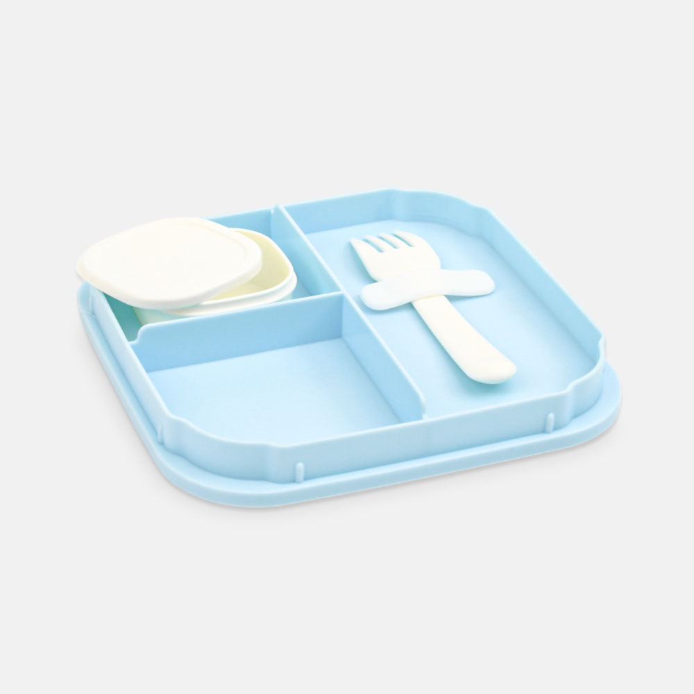 HOMEATIC DREAMY FRIENDS PURPLE PLASTIC LUNCH BOX WITH CUTLERY 1LTR