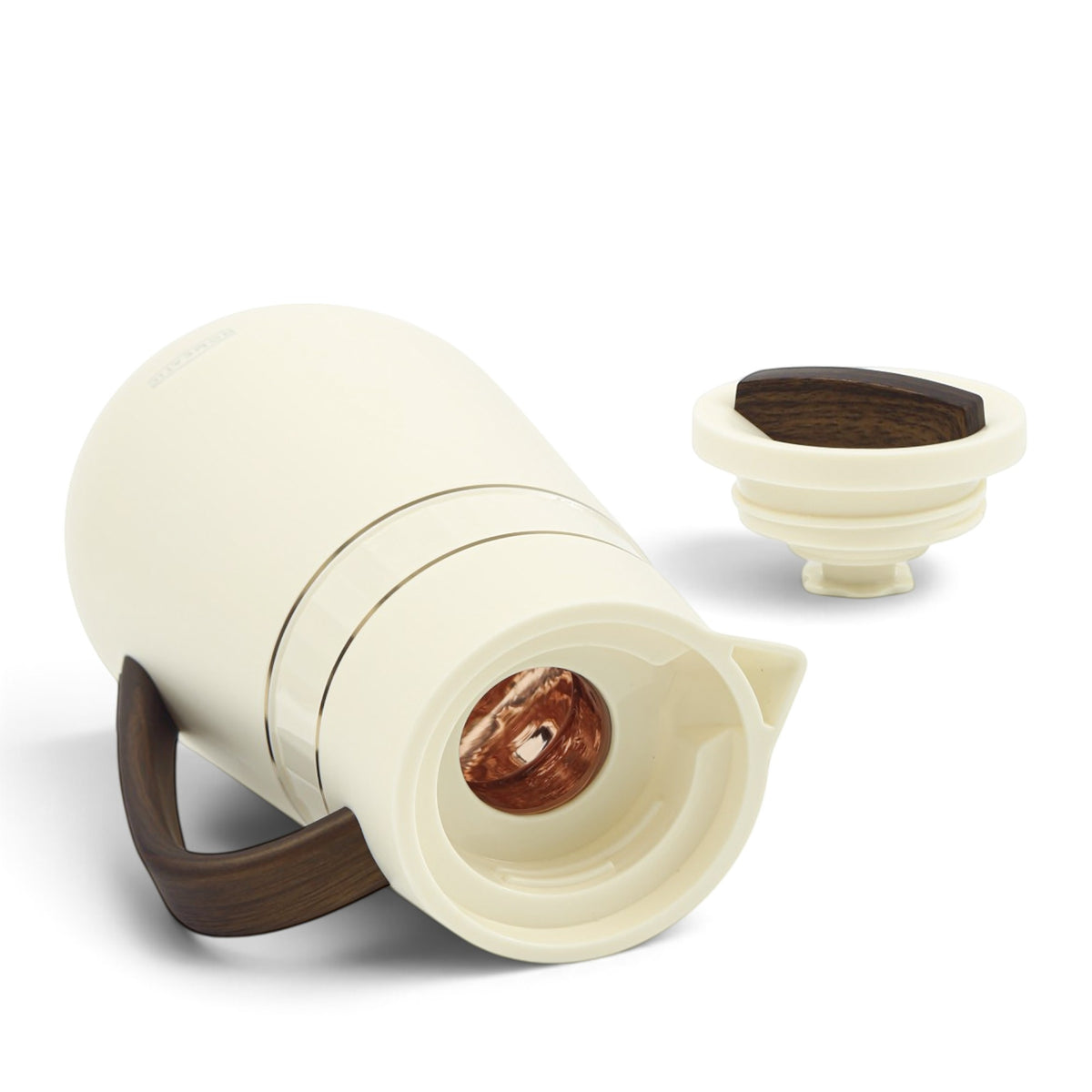 HOMEATIC GLASS VACUUM FLASK WHITE