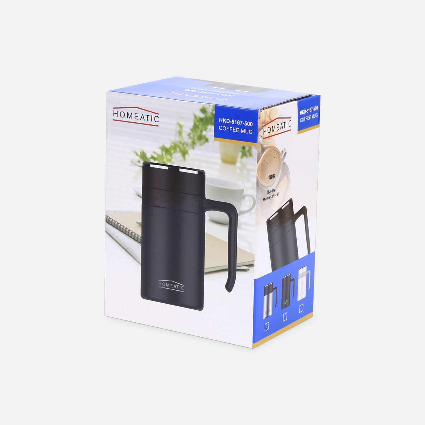 HOMEATIC WHITE COFFEE MUG 500ML