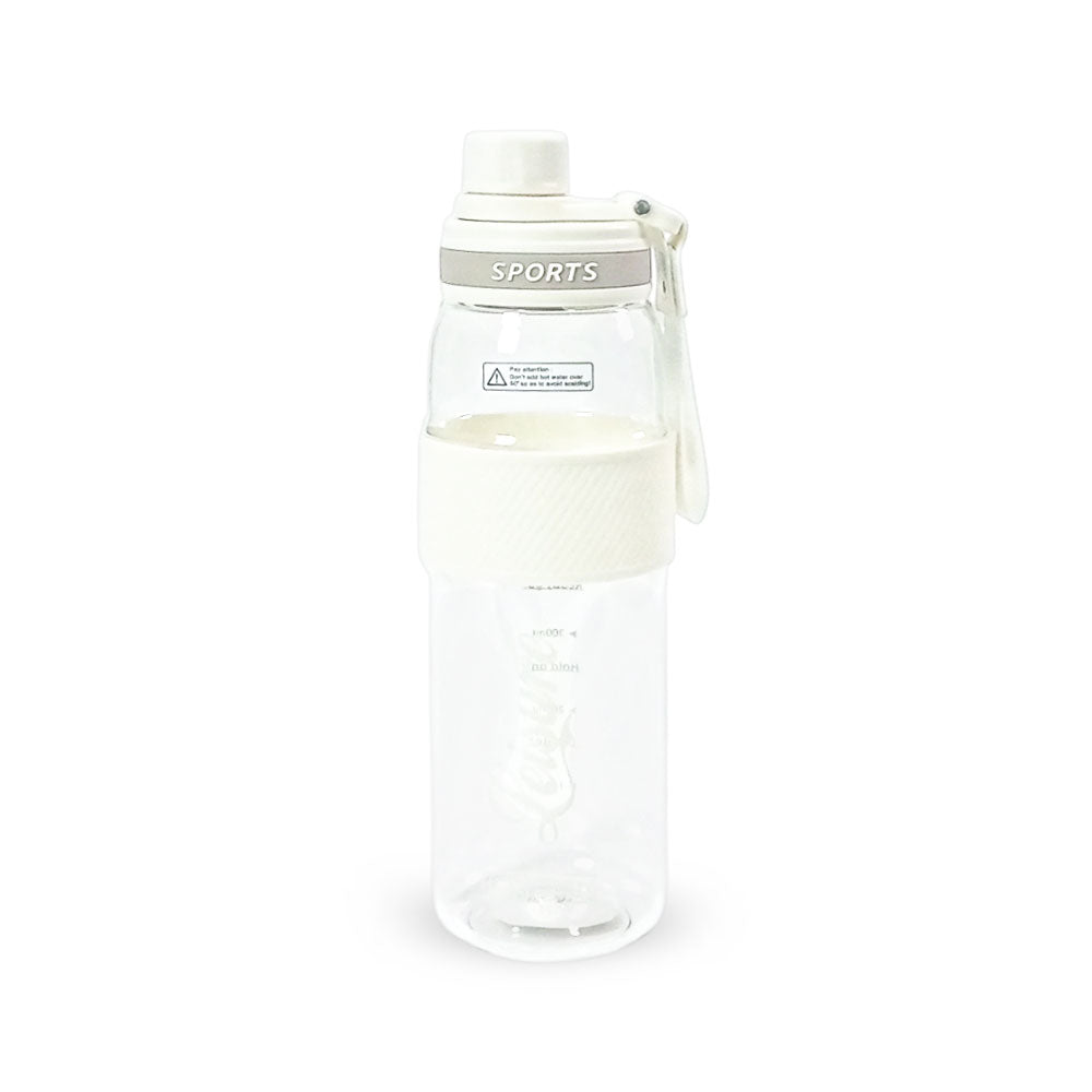 HOMEATIC LEISURE HYDRATION BOTTLE - WHITE SPORTS WATER BOTTLE 750ML