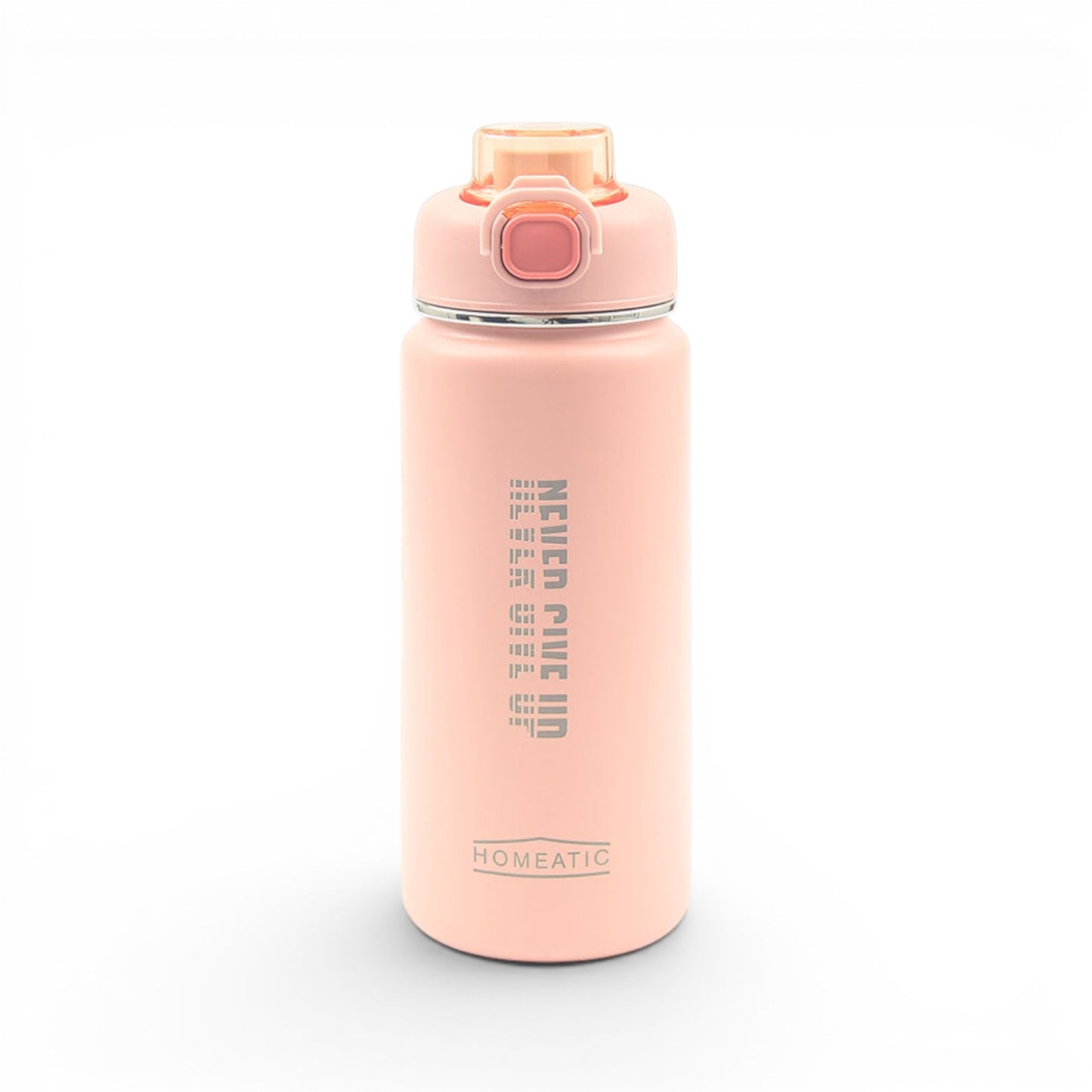 HOMEATIC VACUUM FLASK - PINK STEEL WATER BOTTLE 750 ML