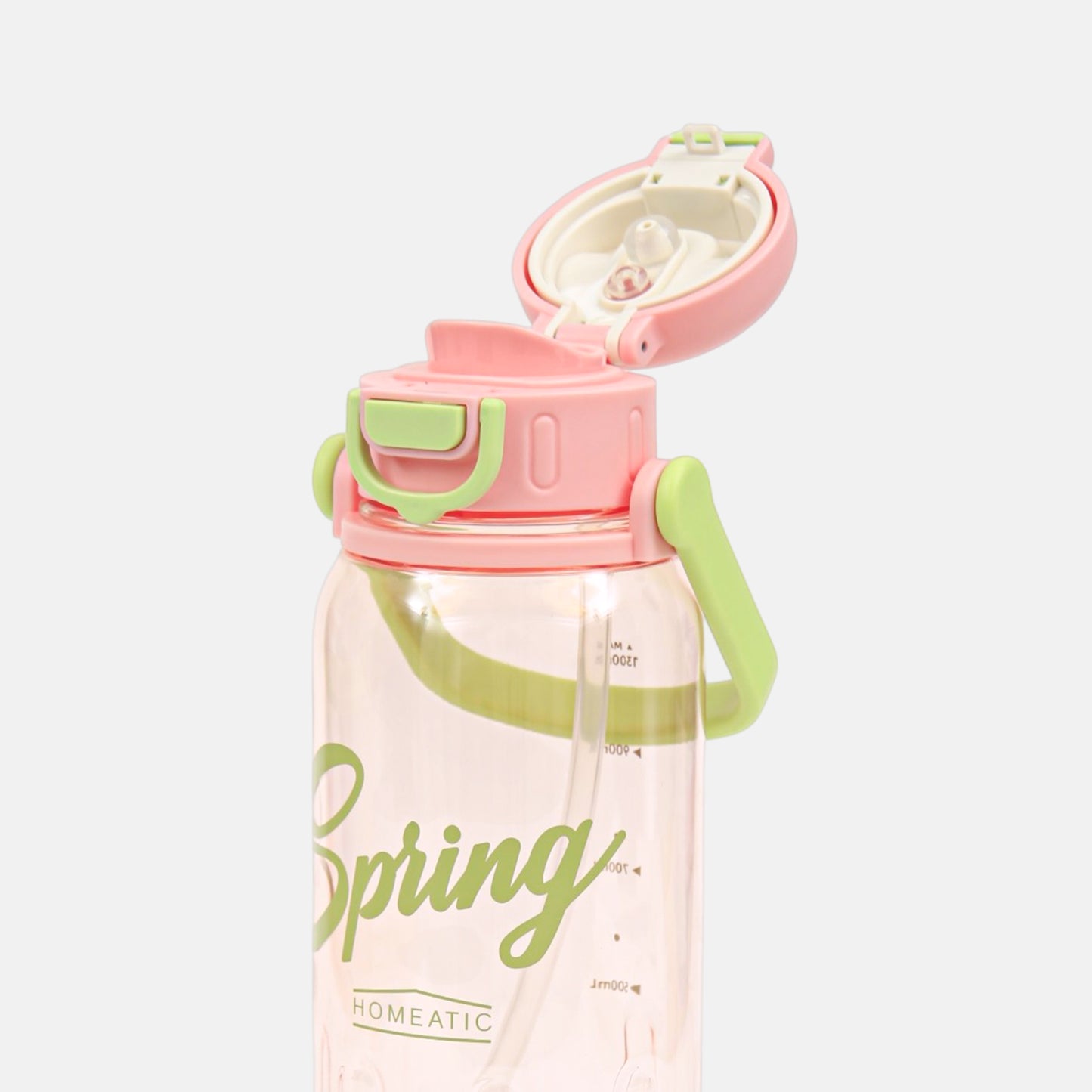 HOMEATIC SPRING HYDRATION BOTTLE - PINK SPORTS WATER BOTTLE 1300ML
