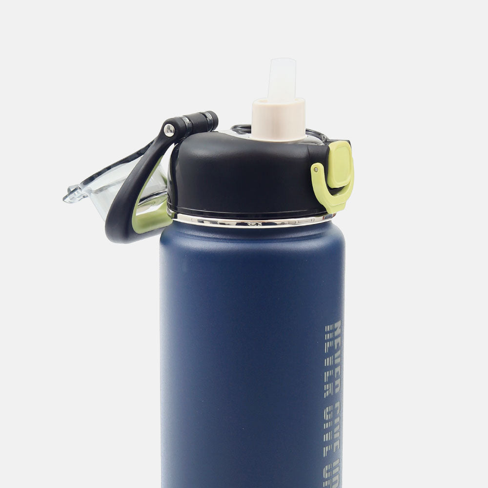 HOMEATIC VACUUM FLASK - BLUE STEEL WATER BOTTLE 750 ML
