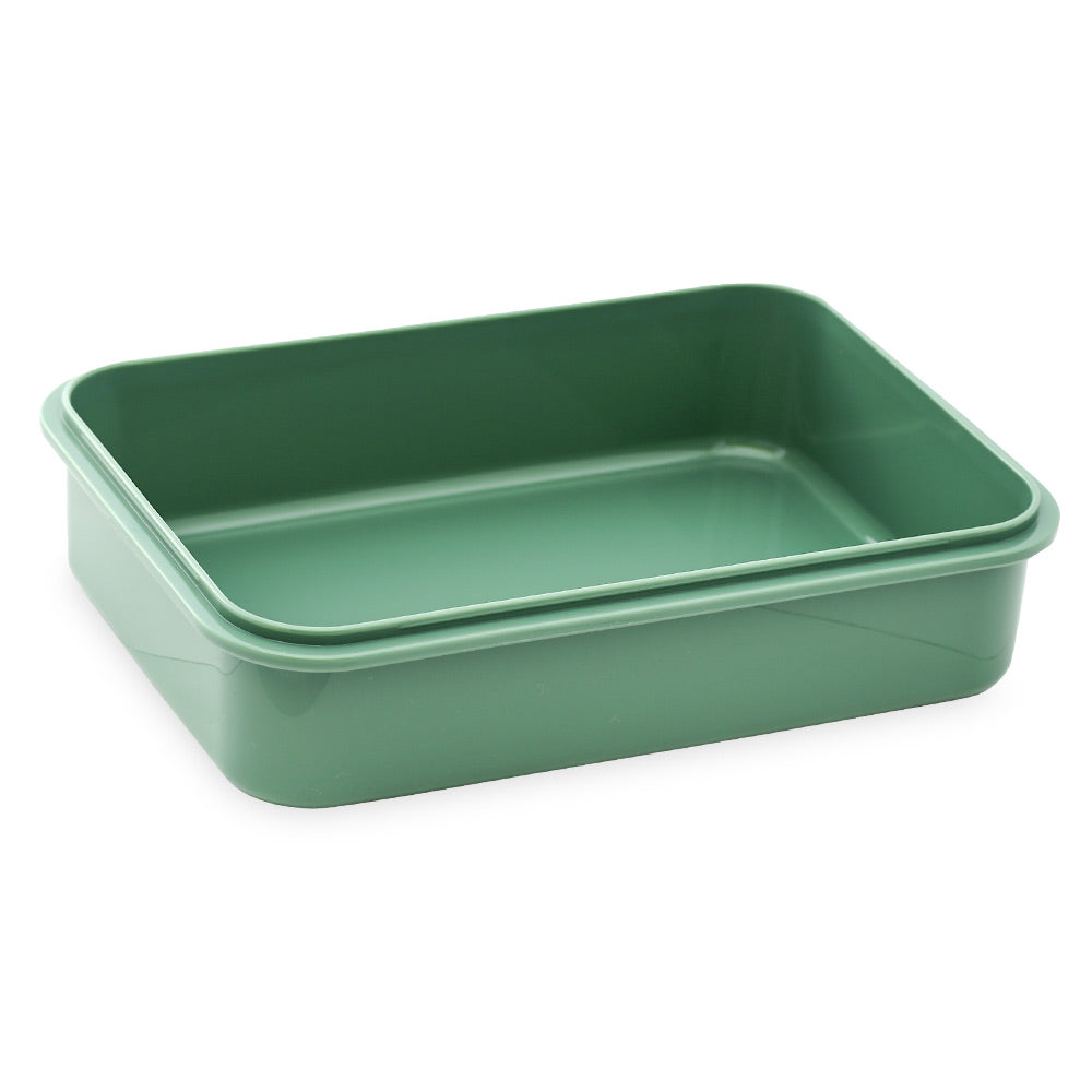 HOMEATIC MULTI-COMPARTMENT GREEN STAINLESS STEEL LUNCH BOX 750ML