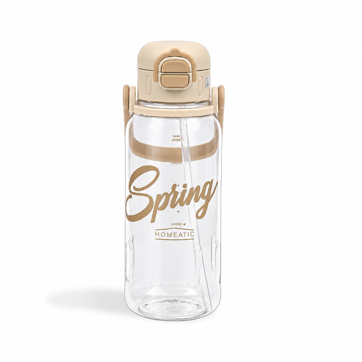 HOMEATIC SPRING HYDRATION BOTTLE - WHITE SPORTS WATER BOTTLE 1300ML