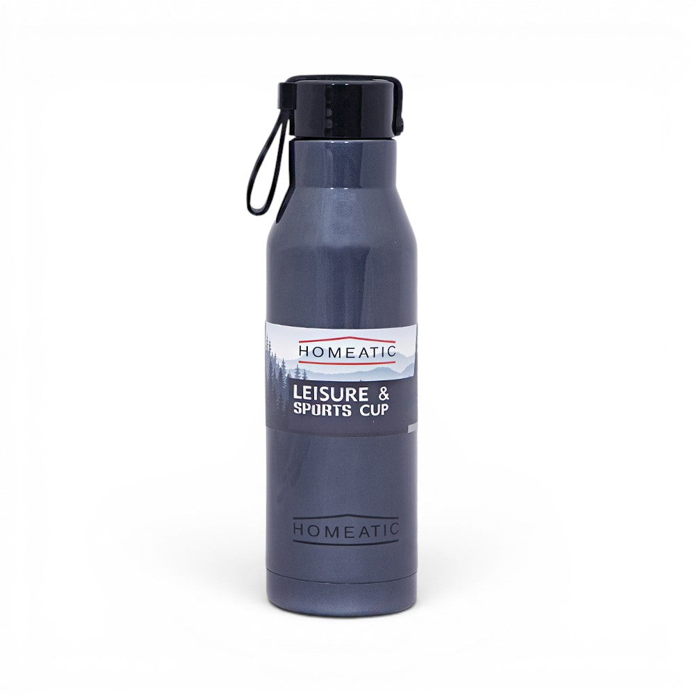 HOMEATIC STEEL WATER BOTTLE - 500ML BLUE