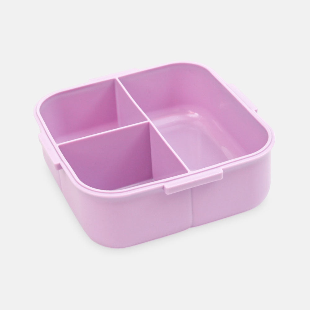 HOMEATIC DREAMY FRIENDS PURPLE PLASTIC LUNCH BOX WITH CUTLERY 1LTR