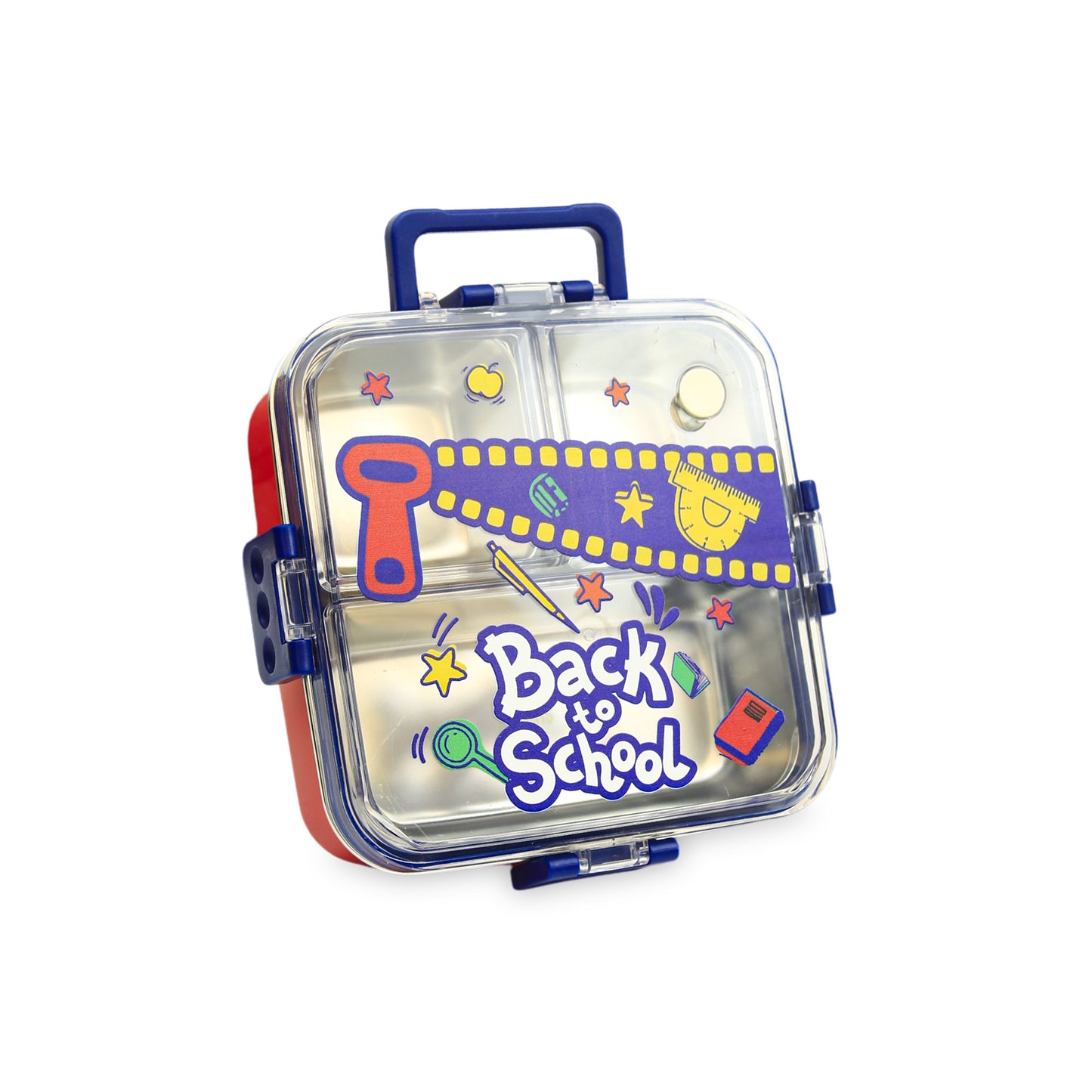 HOMEATIC "BACK TO SCHOOL" THREE-COMPARTMENT LUNCH BOX