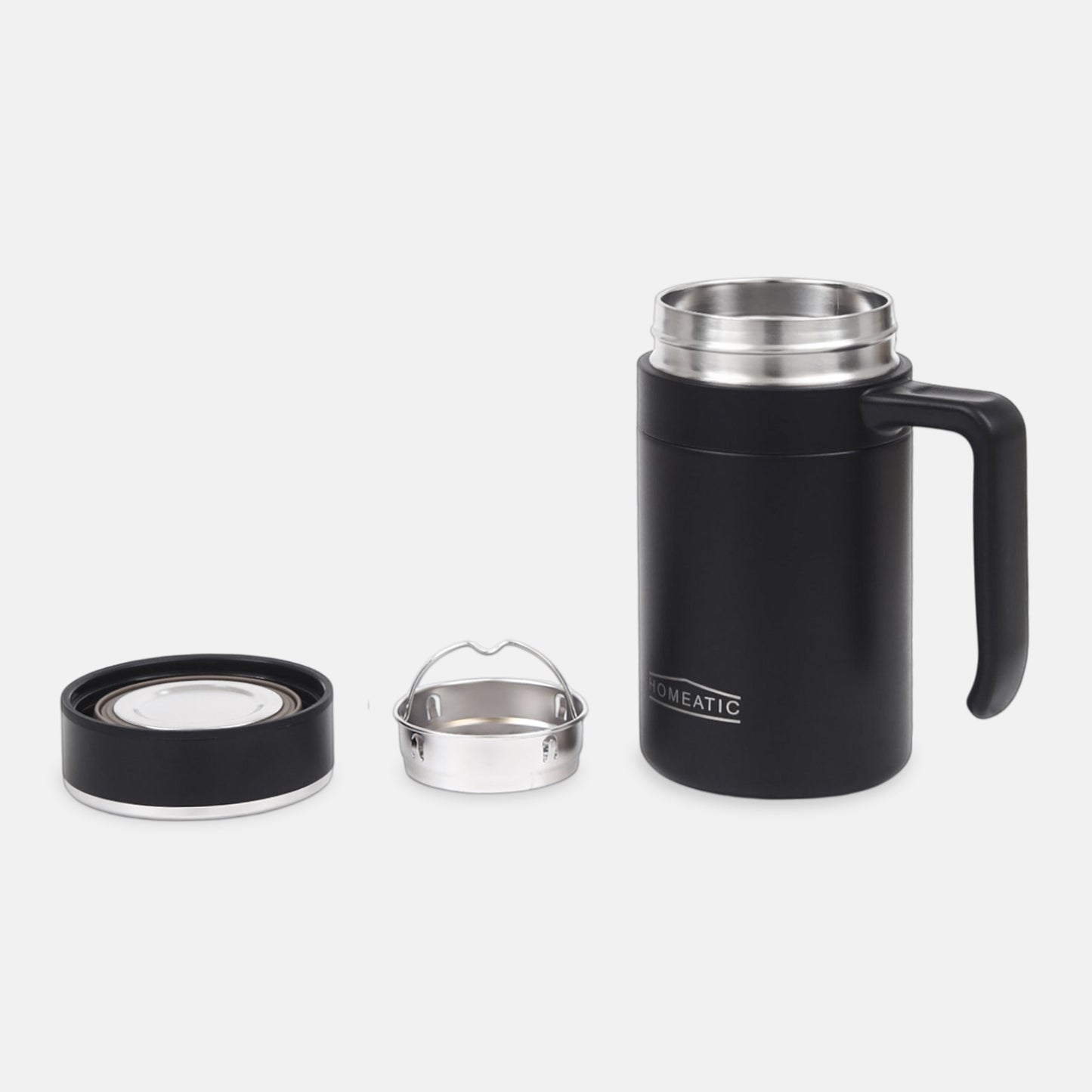 HOMEATIC BLACK COFFEE MUG 500ML