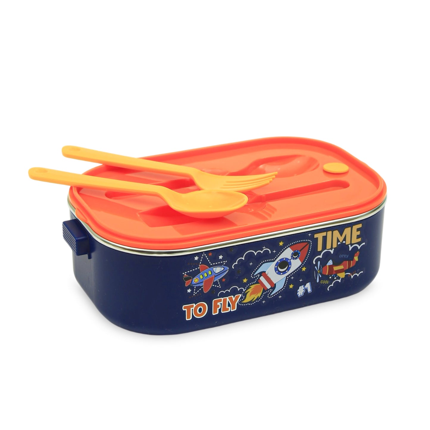 HOMEATIC SEA-THEMED DUAL-COMPARTMENT LUNCH BOX