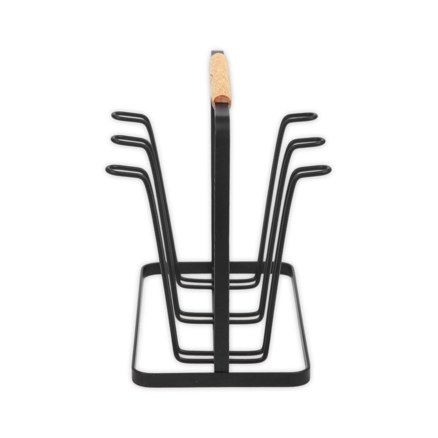 HOMEATIC INDUSTRIAL BLACK GLASS DRYING CUP HOLDER RACK