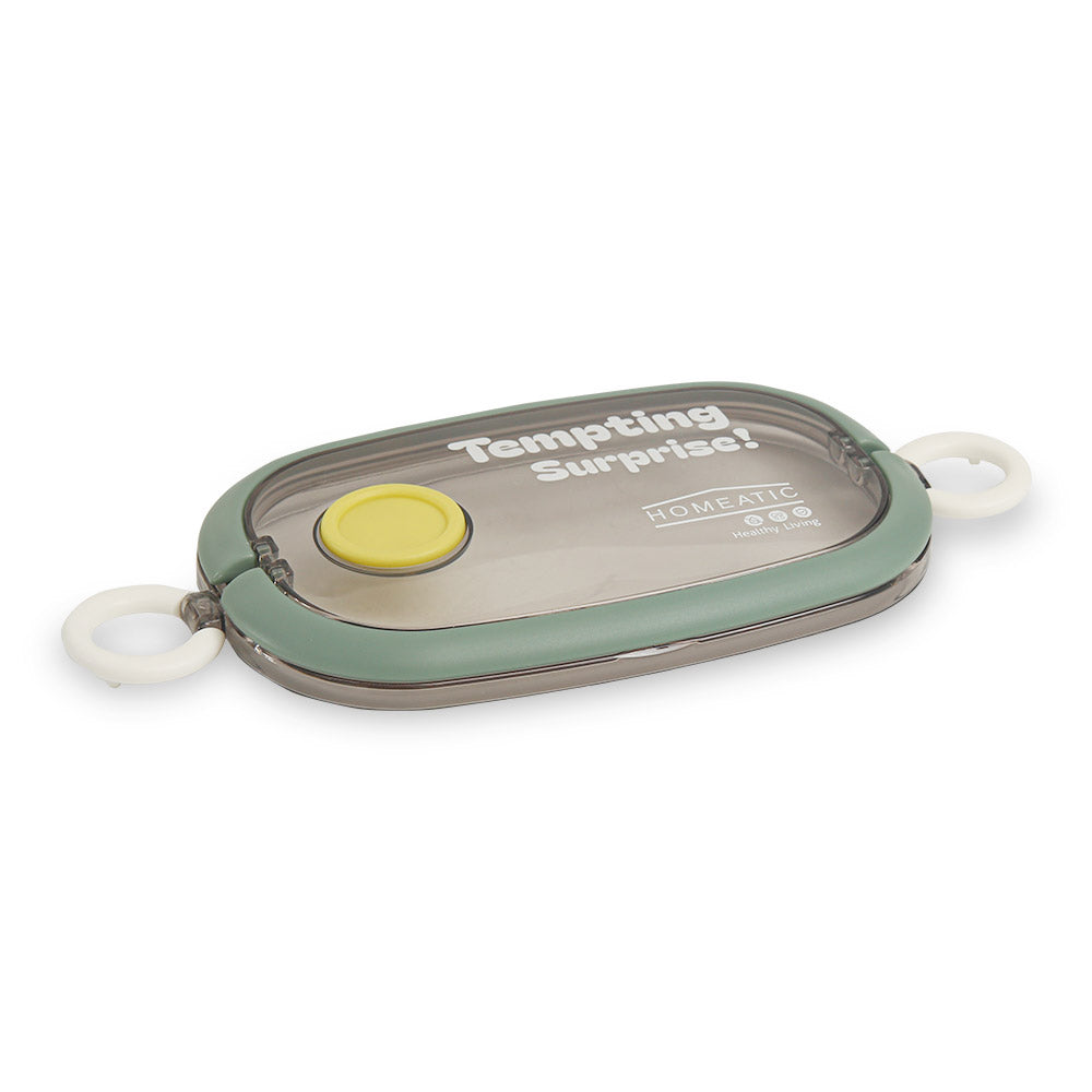 HOMEATIC TEMPTING SURPRISE GREEN STAINLESS STEEL LUNCH BOX 750ML