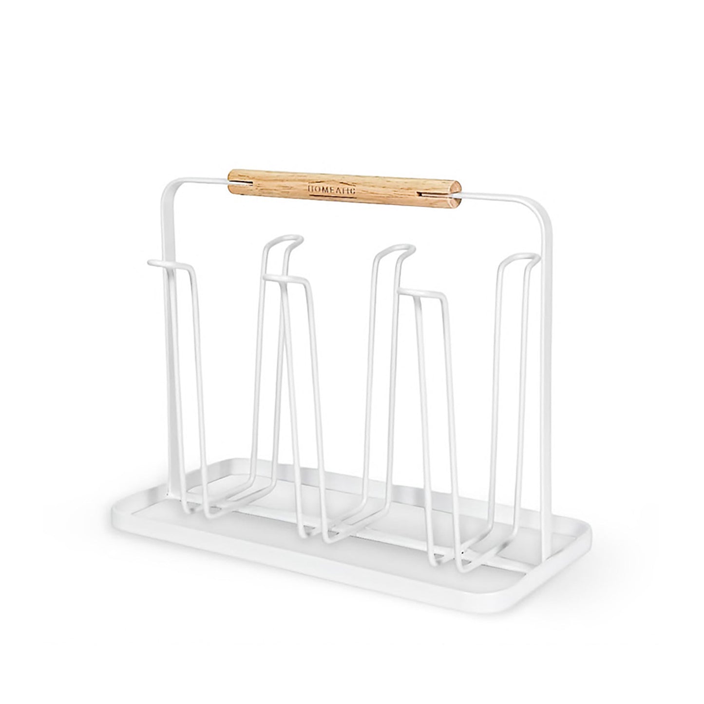HOMEATIC MINIMALIST WHITE GLASS DRYING RACK