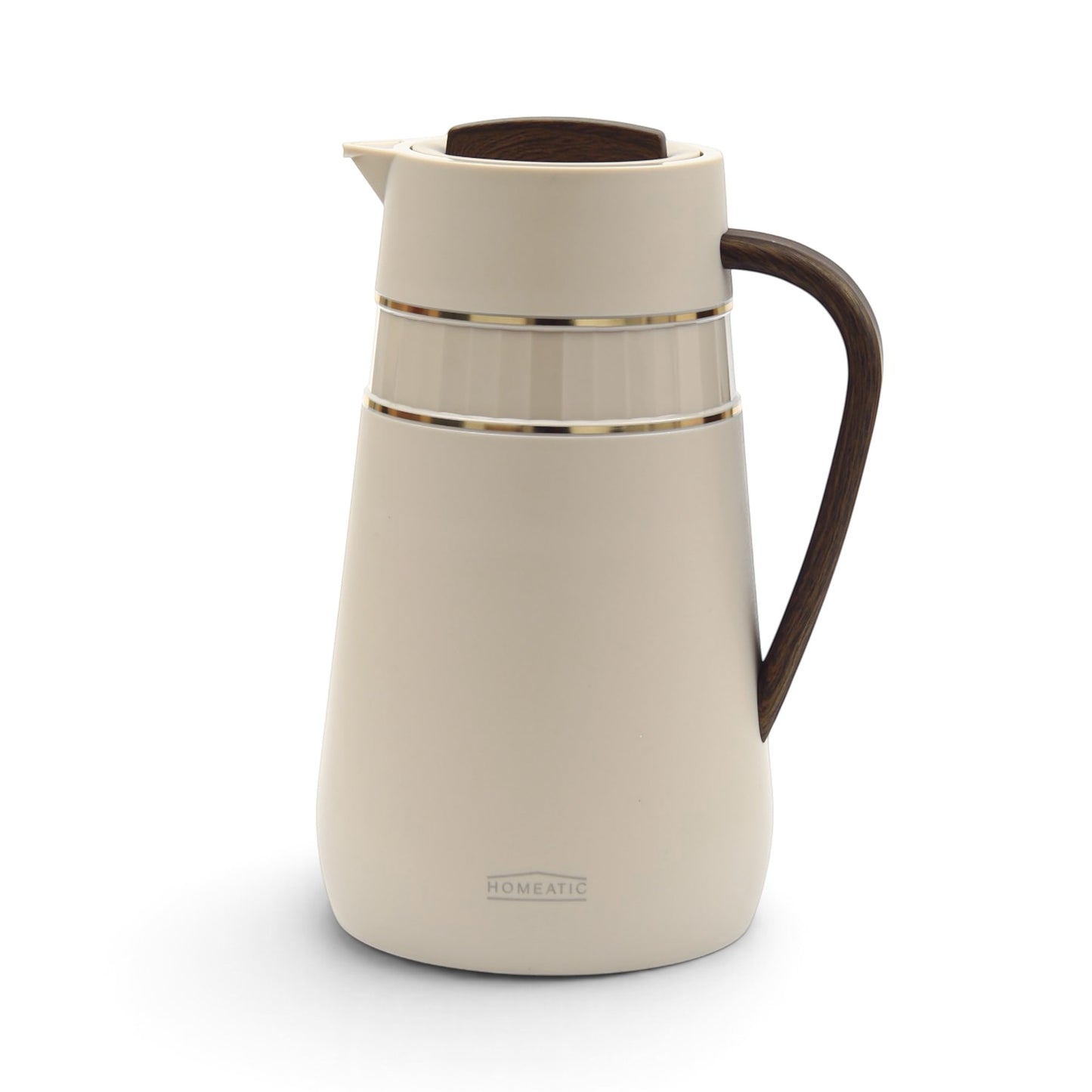 HOMEATIC GLASS VACUUM FLASK BEIGE