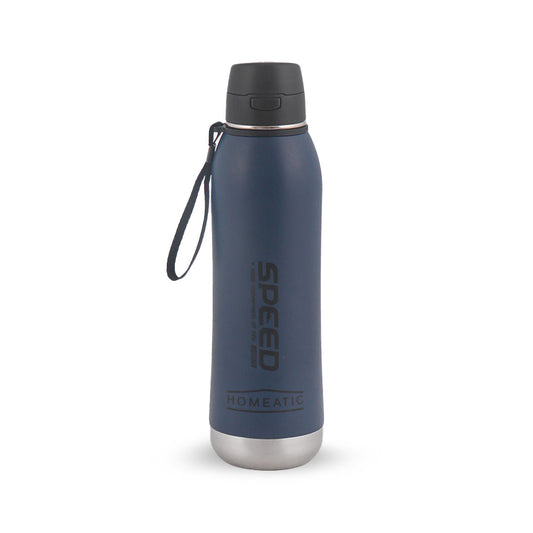 HOMEATIC VACUUM FLASK NAVY STEEL WATER BOTTLE 800 ML
