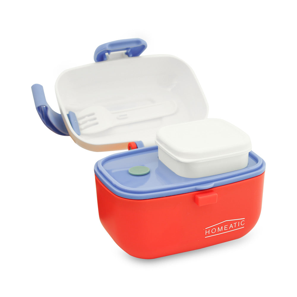HOMEATIC KIDS RED SNACK CONTAINER LUNCH BOX 450ML