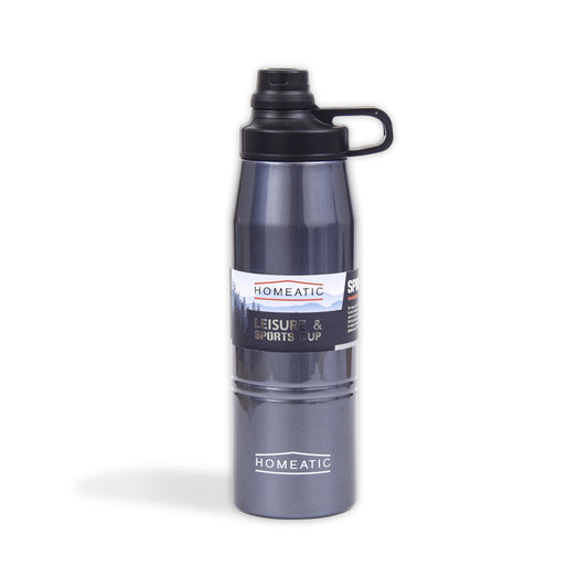 HOMEATIC LEISURE & SPORTS VACUUM FLASK BLUE STEEL WATER BOTTLE 900 ML