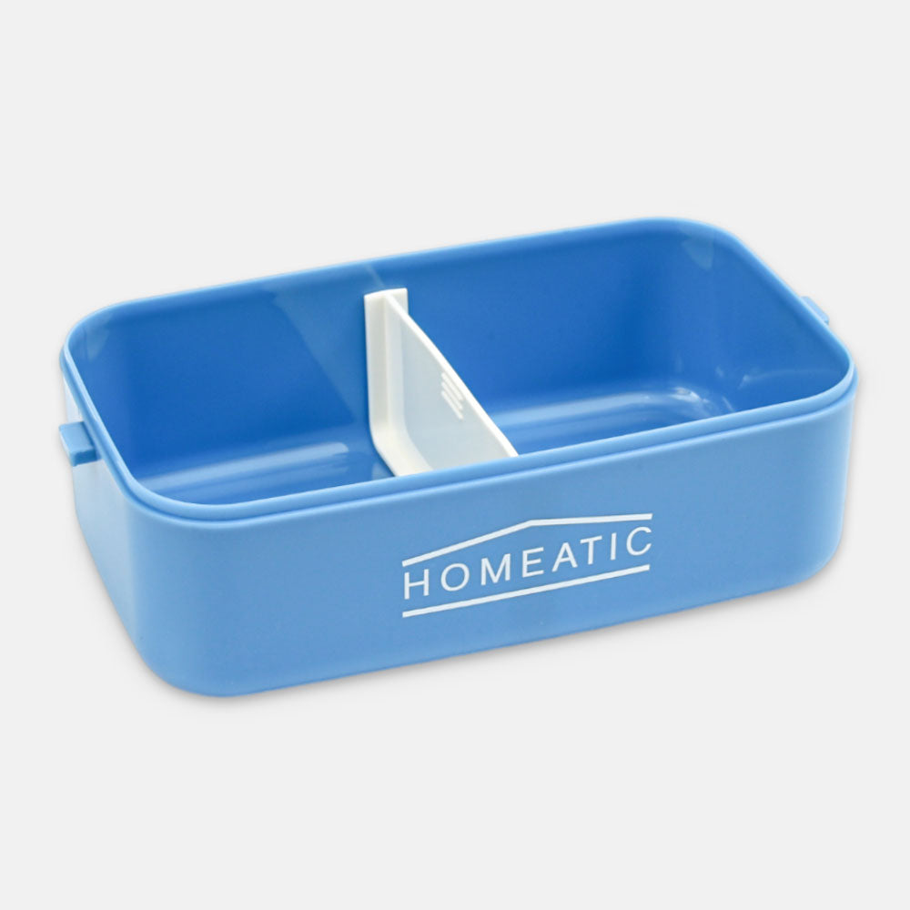 HOMEATIC KAWAI FRIENDS BLUE PLASTIC LUNCH BOX WITH CUTLERY 1LTR