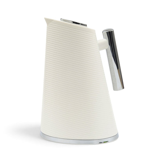 HOMEATIC GLASS VACUUM FLASK WHITE