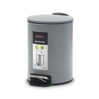 HOMEATIC STEP BIN GREY