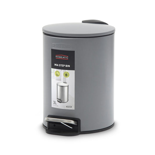 HOMEATIC STEP BIN GREY