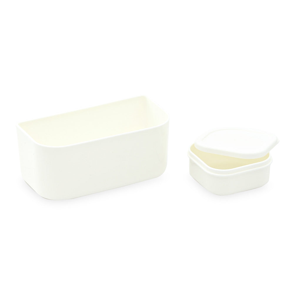 HOMEATIC DELUXE PLASTIC PINK LUNCH BOX 1100ML/200ML