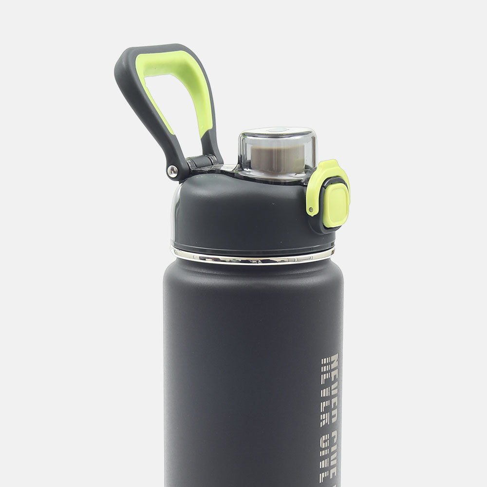 HOMEATIC VACUUM FLASK - GREY STEEL WATER BOTTLE 750 ML