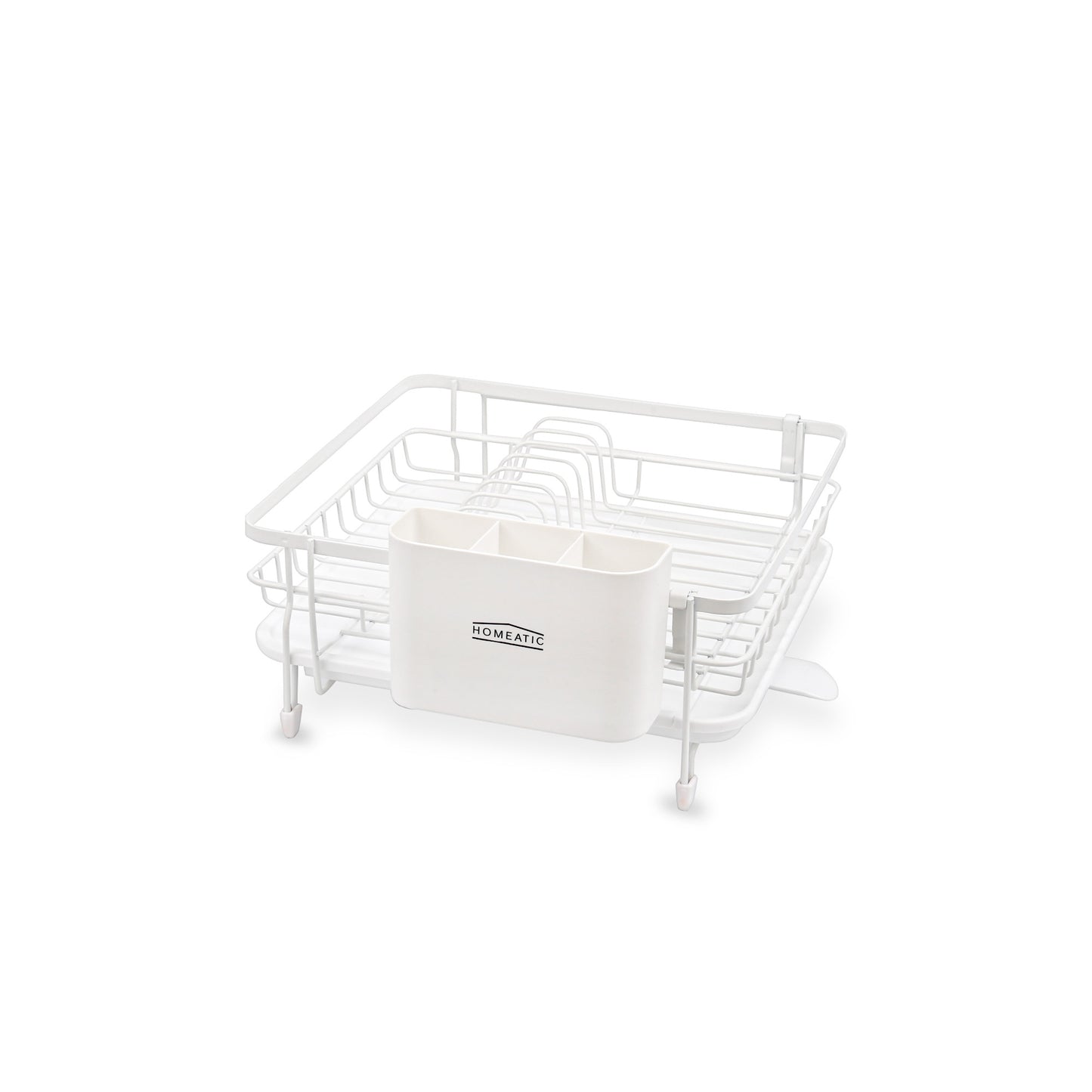 HOMEATIC MODERN MATTE WHITE DISH DRAINER RACK