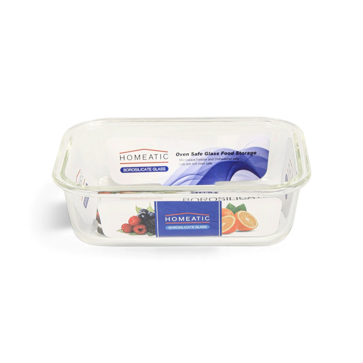 HOMEATIC BOROSILICATE GLASS CONTAINER WITH PP LID