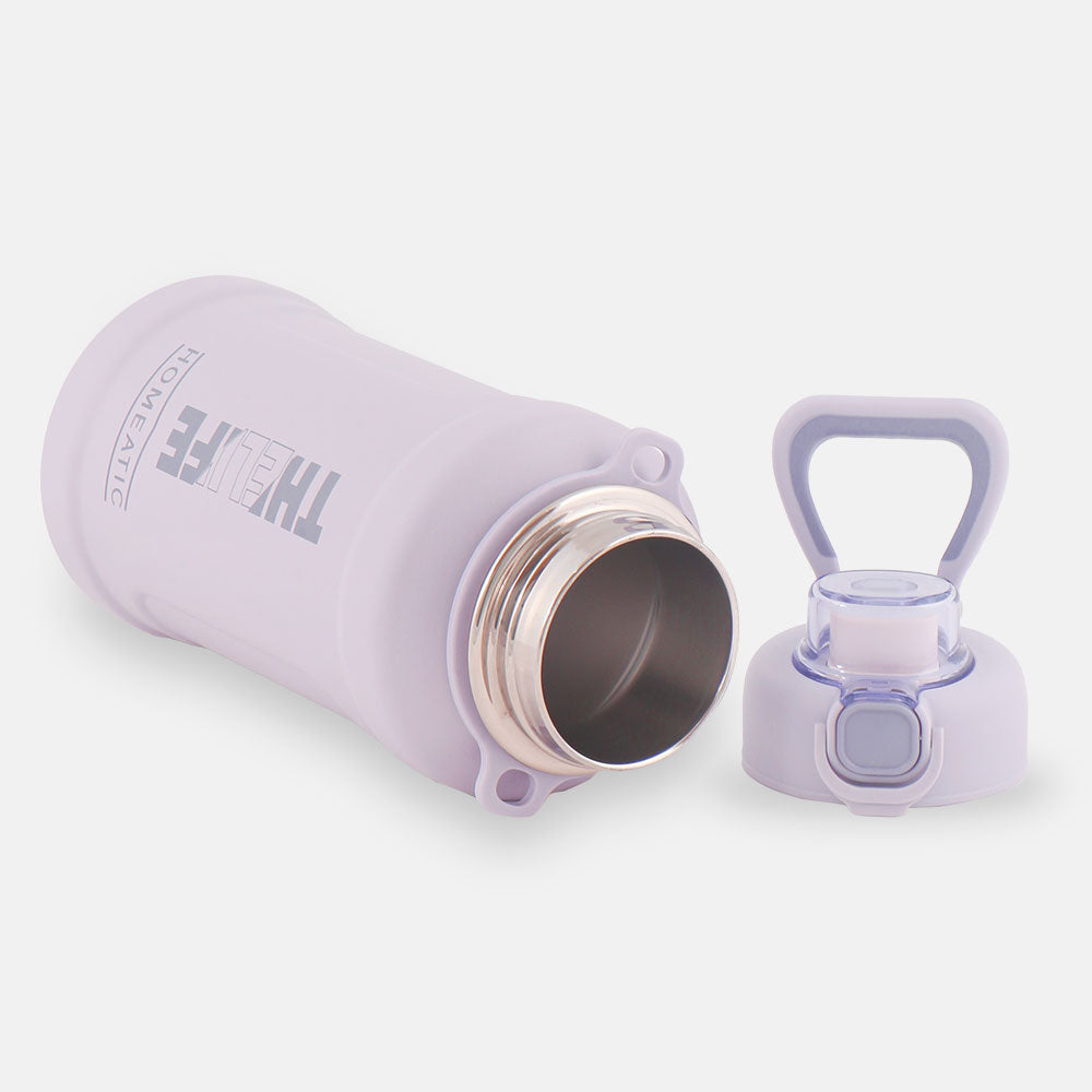 HOMEATIC THE LIFE VACUUM FLASK - PURPLE STEEL WATER BOTTLE 1000 ML