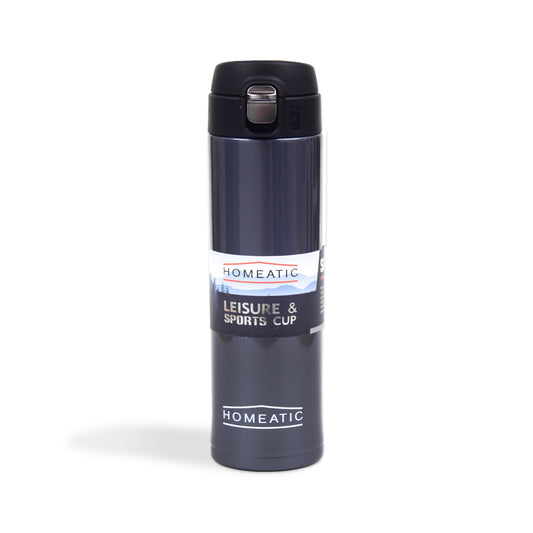 HOMEATIC VACUUM FLASK BLUE STEEL WATER BOTTLE 500 ML