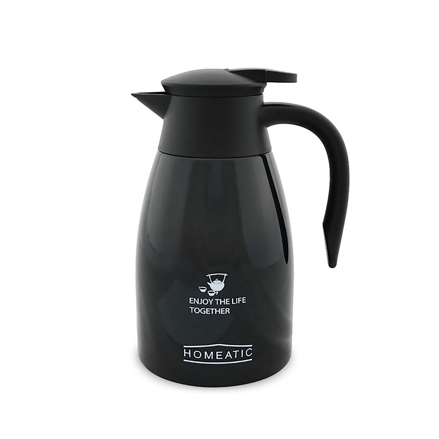 HOMEATIC STEEL THERMOS - 1.5L BLACK
