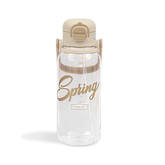 HOMEATIC SPRING HYDRATION BOTTLE - WHITE SPORTS WATER BOTTLE 1300ML