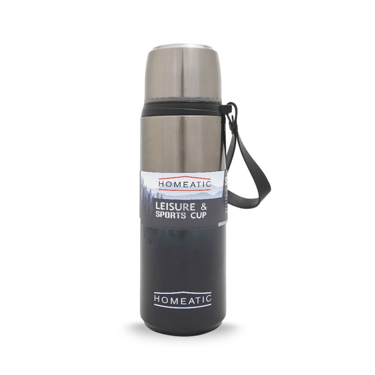 HOMEATIC LEISURE & SPORTS VACUUM FLASK GREEN STEEL WATER BOTTLE 750 ML