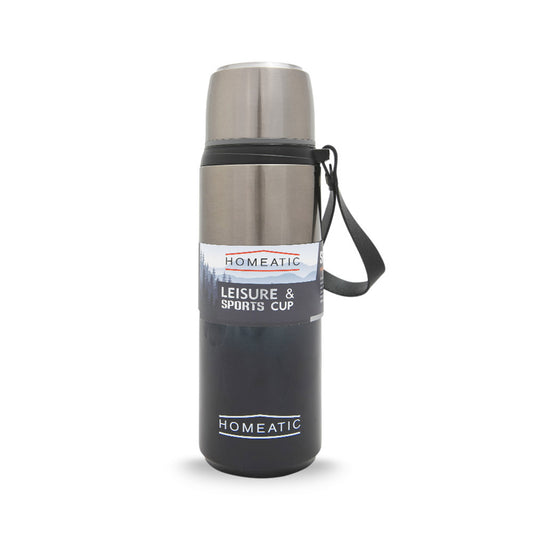 HOMEATIC LEISURE & SPORTS VACUUM FLASK GREEN STEEL WATER BOTTLE 750 ML
