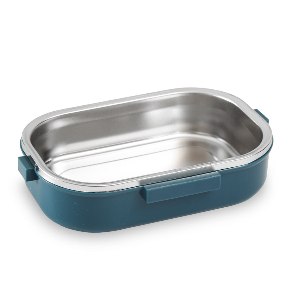 HOMEATIC ADVENTURE COMPACT STAINLESS STEEL BLUE LUNCH BOX 710ML